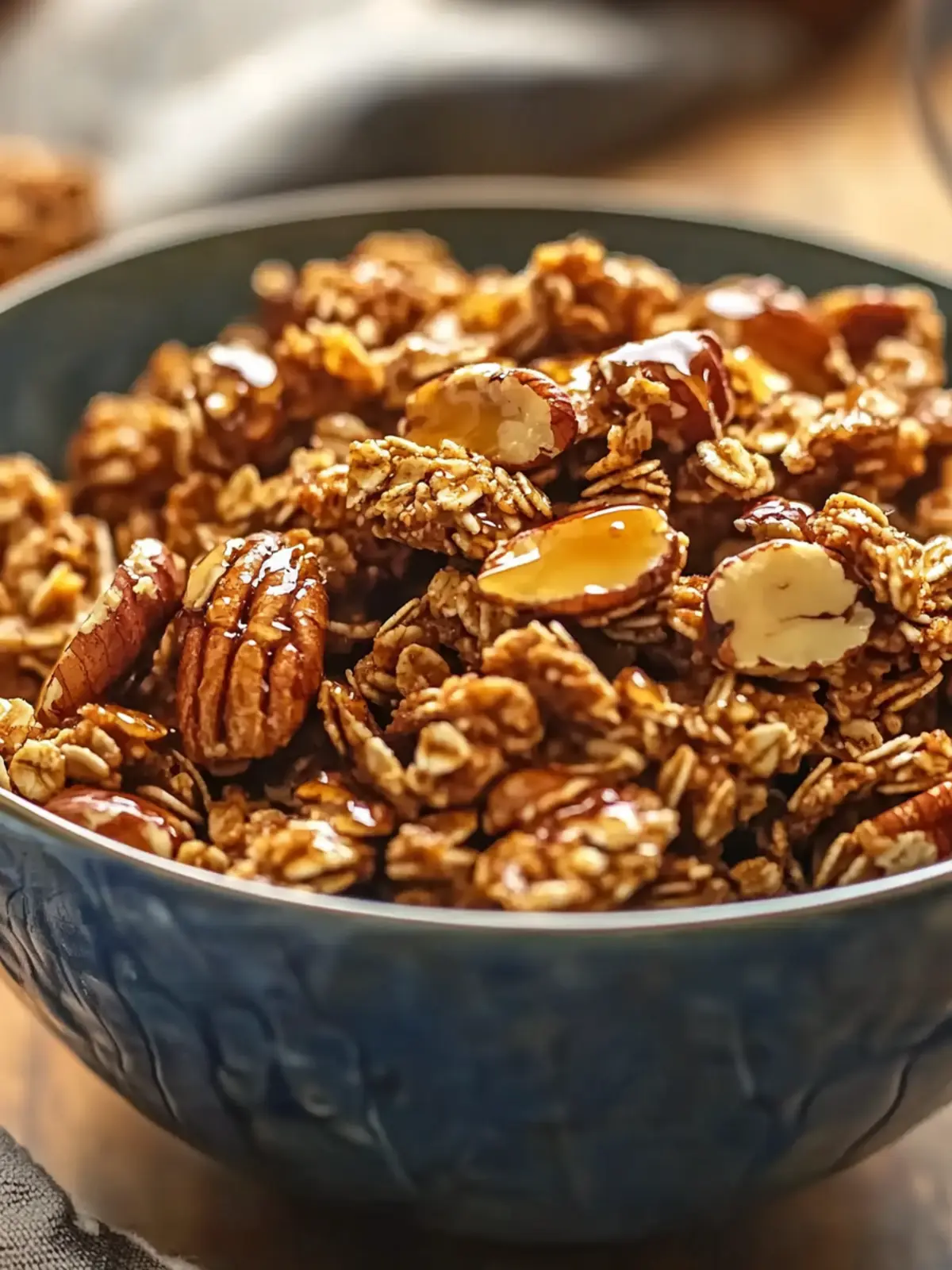 Make Crunchy Golden Maple Pecan Granola at Home Today 4 Golden Maple Pecan Granola