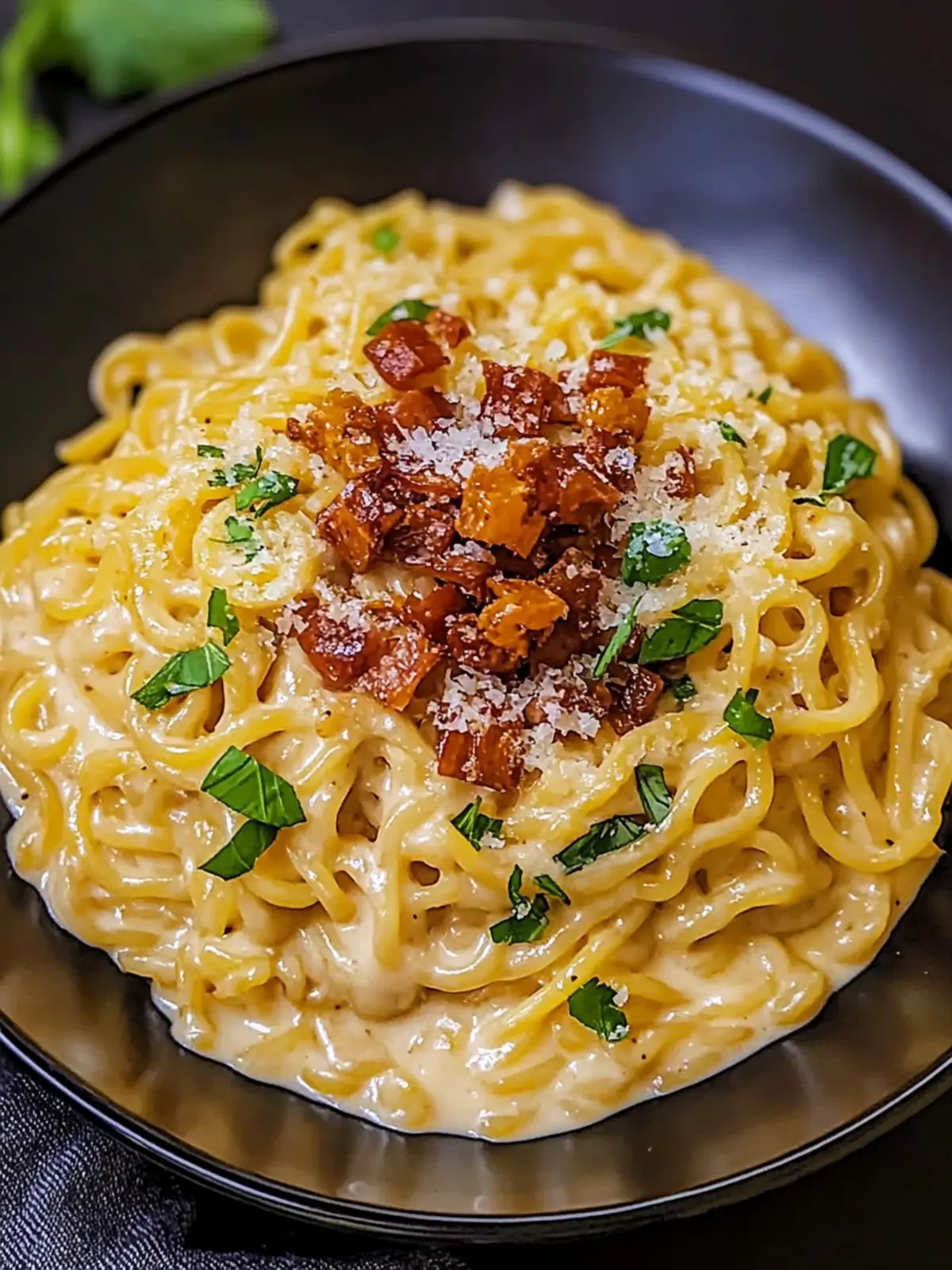 Creamy Ramen Carbonara: Your New Favorite Comfort Food Delight 2 Creamy Ramen Carbonara
