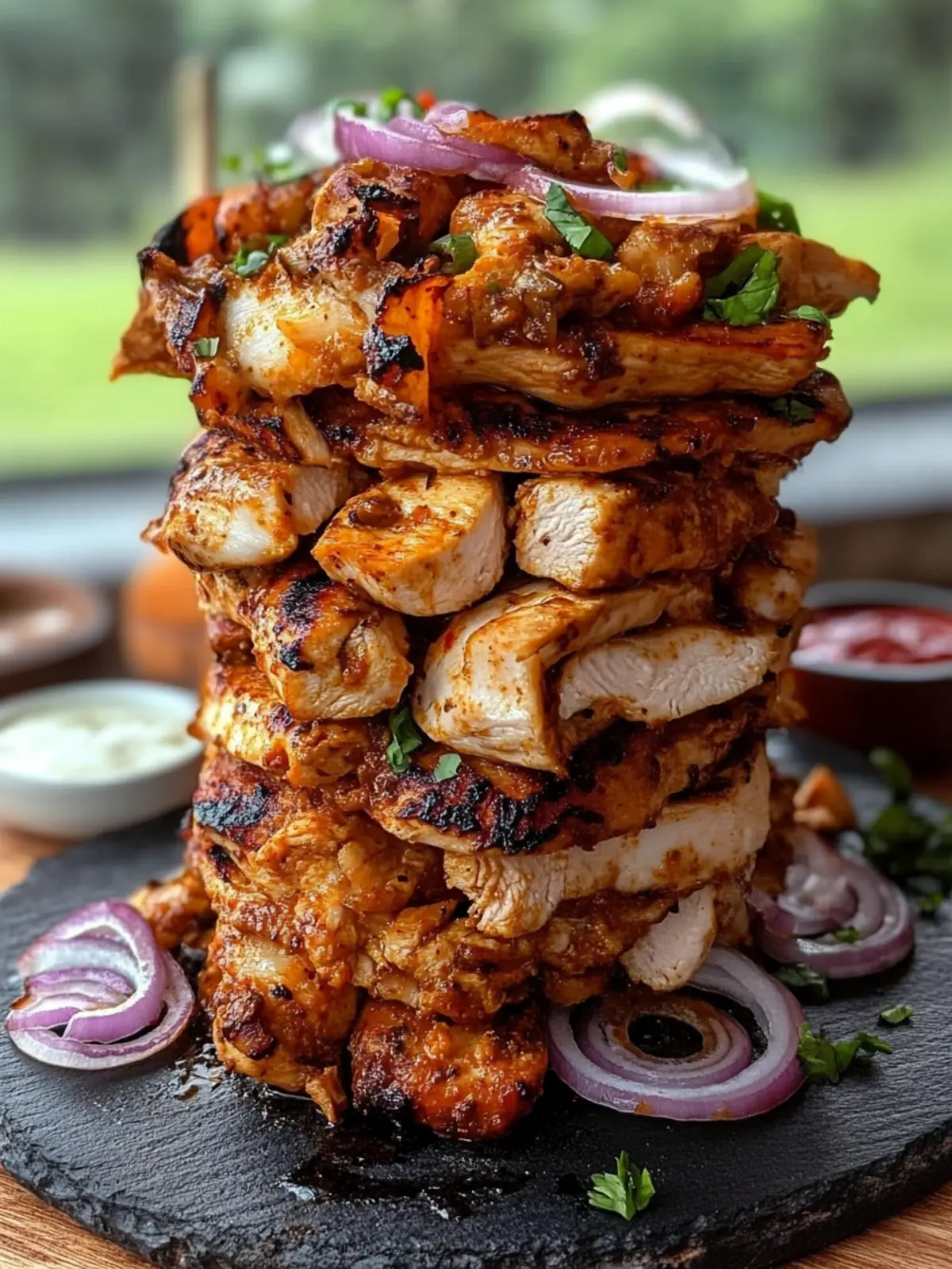 Savory Easy Chicken Shawarma Tower Baked to Perfection 3 Easy Chicken Shawarma Tower Baked in the Oven