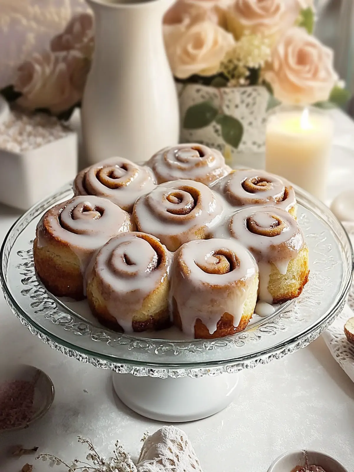 Fluffy and Irresistible Cinnamon Rolls with Creamy Glaze Delight 3 Fluffy and Irresistible Cinnamon Rolls with a Sweet Cinnamon-Sugar Filling and Creamy Glaze