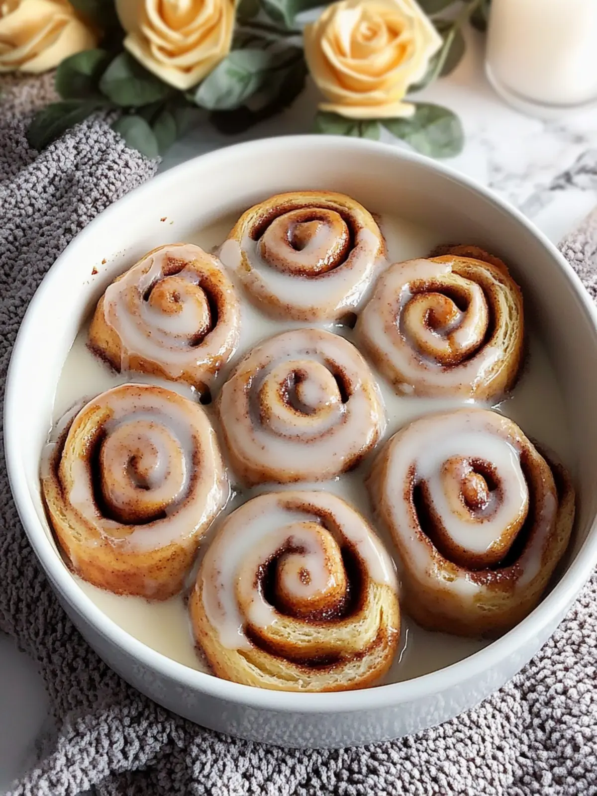 Fluffy and Irresistible Cinnamon Rolls with Creamy Glaze Delight 5 Fluffy and Irresistible Cinnamon Rolls with a Sweet Cinnamon-Sugar Filling and Creamy Glaze