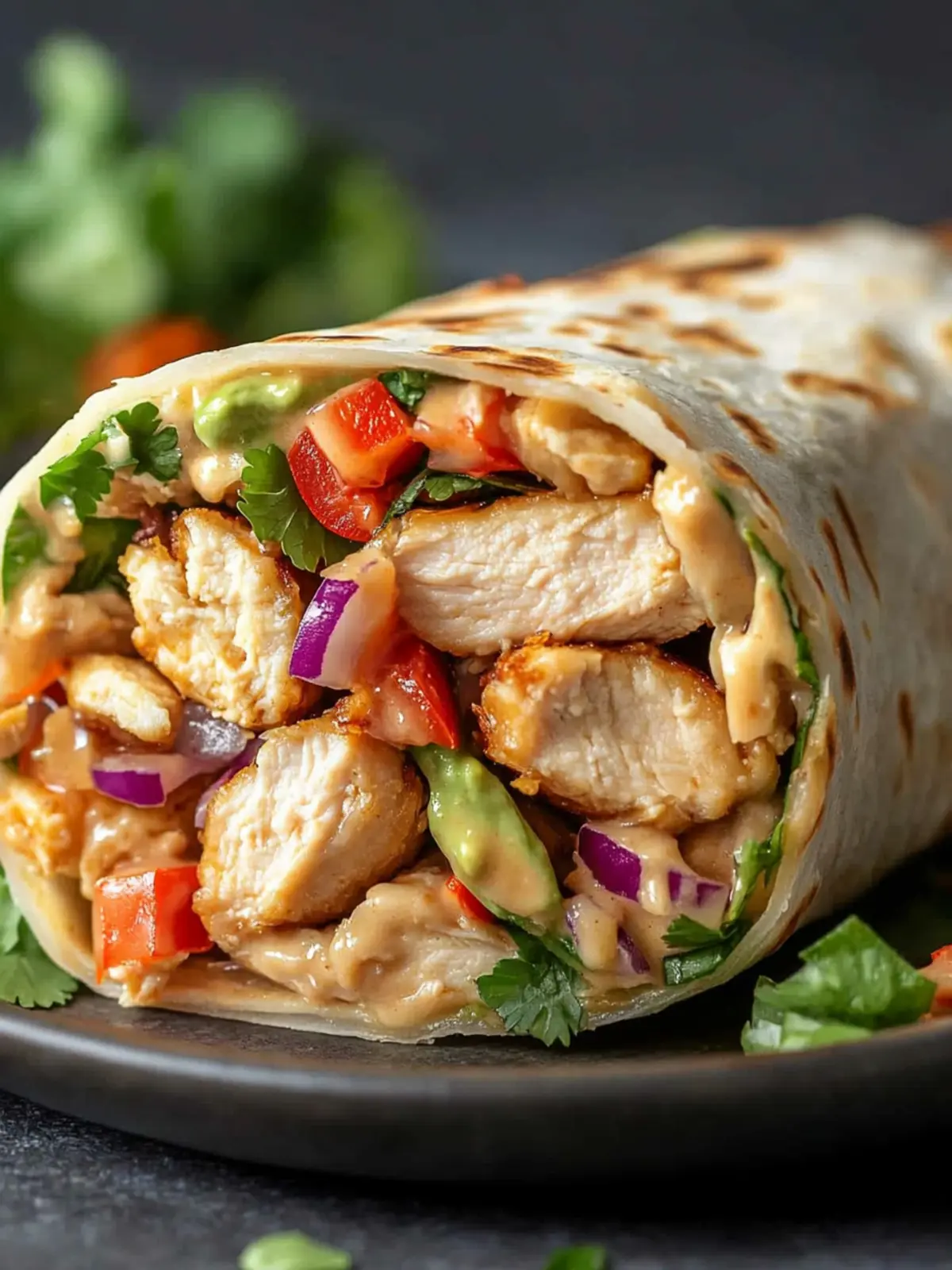 Thai Peanut Chicken Wraps That'll Transform Your Lunch Game 5 Thai Peanut Chicken Wrap
