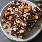 Addictively Crunchy Dark Chocolate and Sea Salt Nut Bars 6 Dark Chocolate and Sea Salt Nut Bars