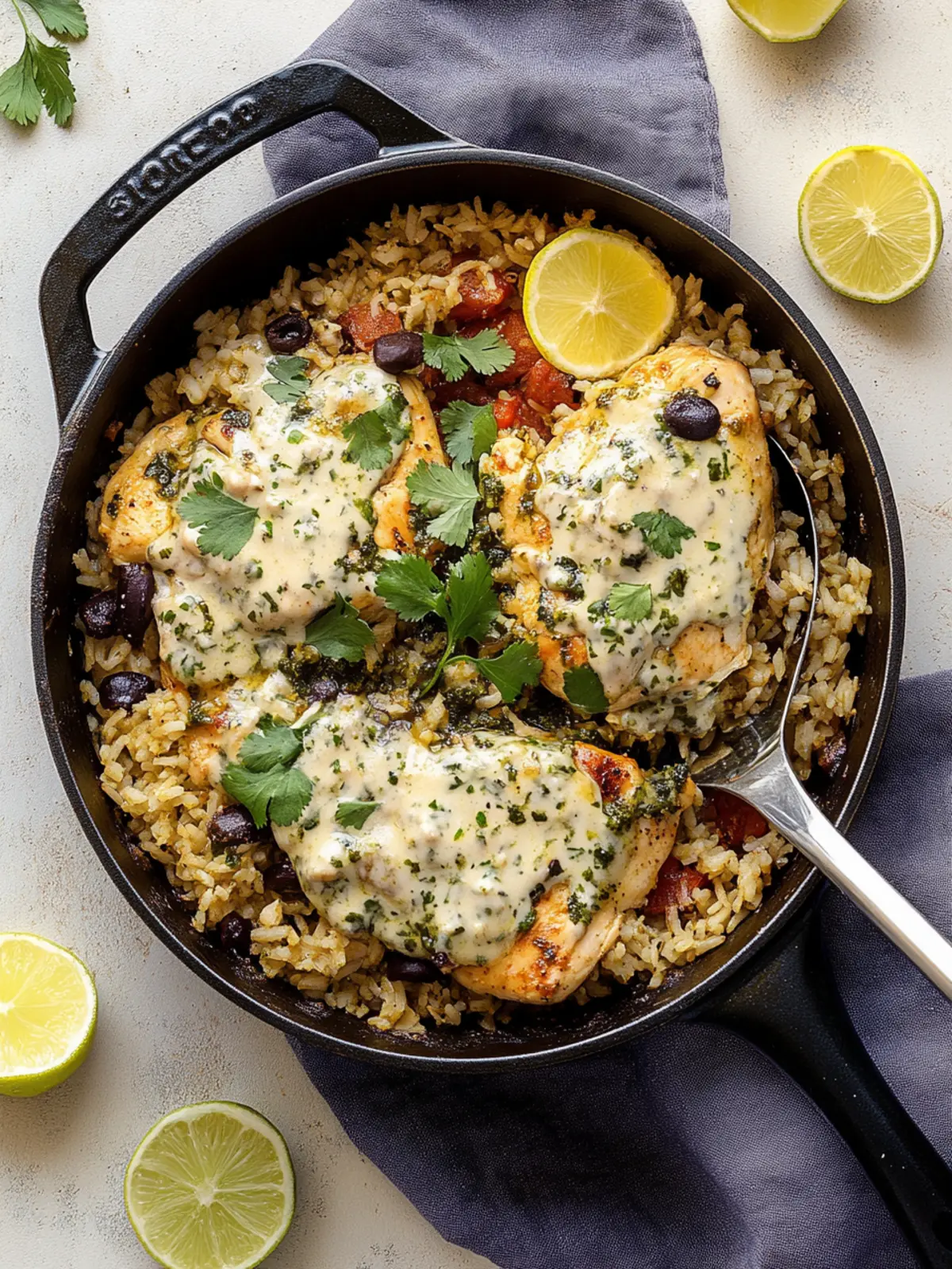 Salsa Verde Chicken & Rice Skillet: The Ultimate One-Pan Delight 5 Salsa Verde Chicken & Rice Skillet