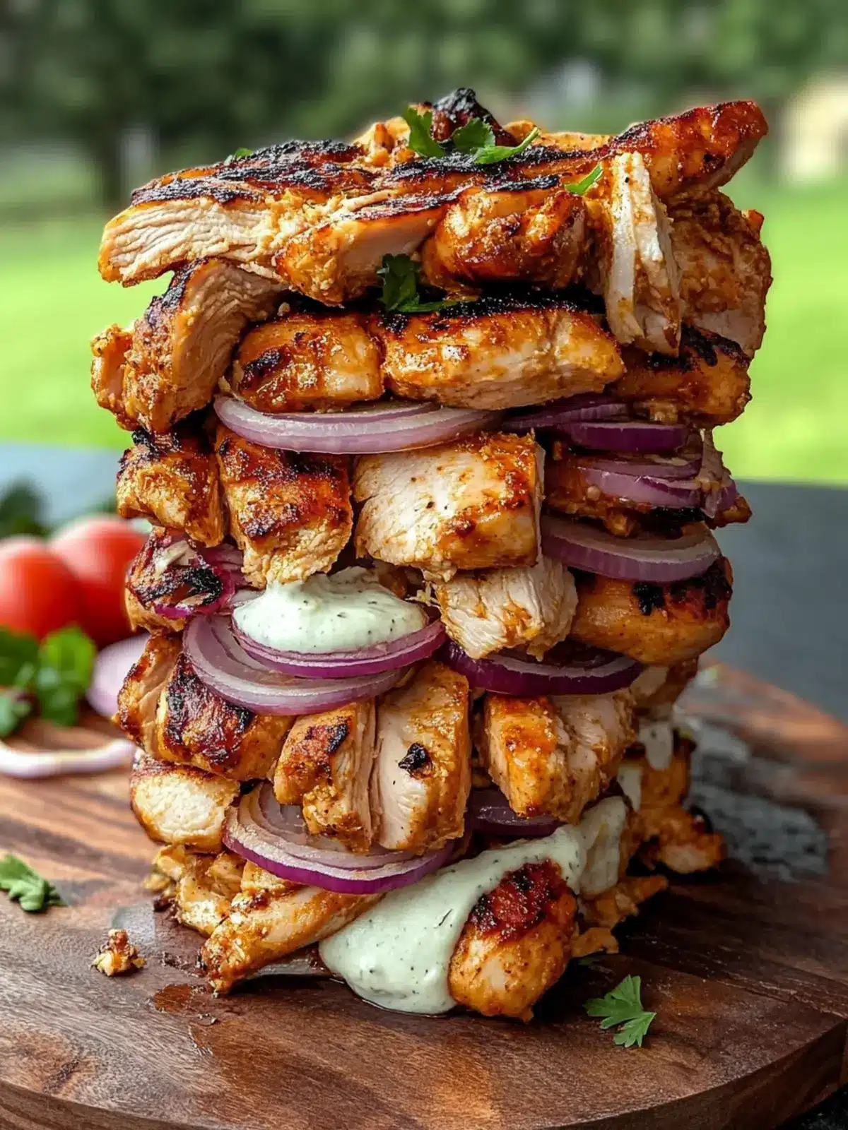 Savor Easy Chicken Shawarma Tower Baked in the Oven Today 2 Easy Chicken Shawarma Tower Baked in the Oven