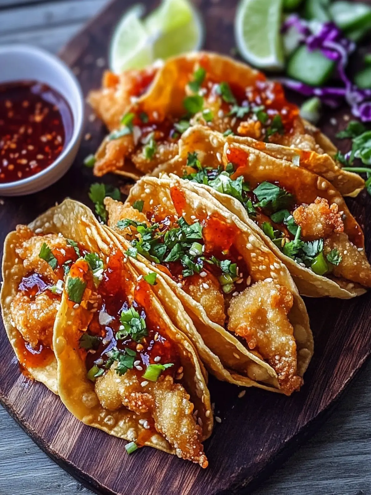 Crispy Chicken Wonton Tacos Perfect for Quick Family Dinners 2 Crispy Chicken Wonton Tacos
