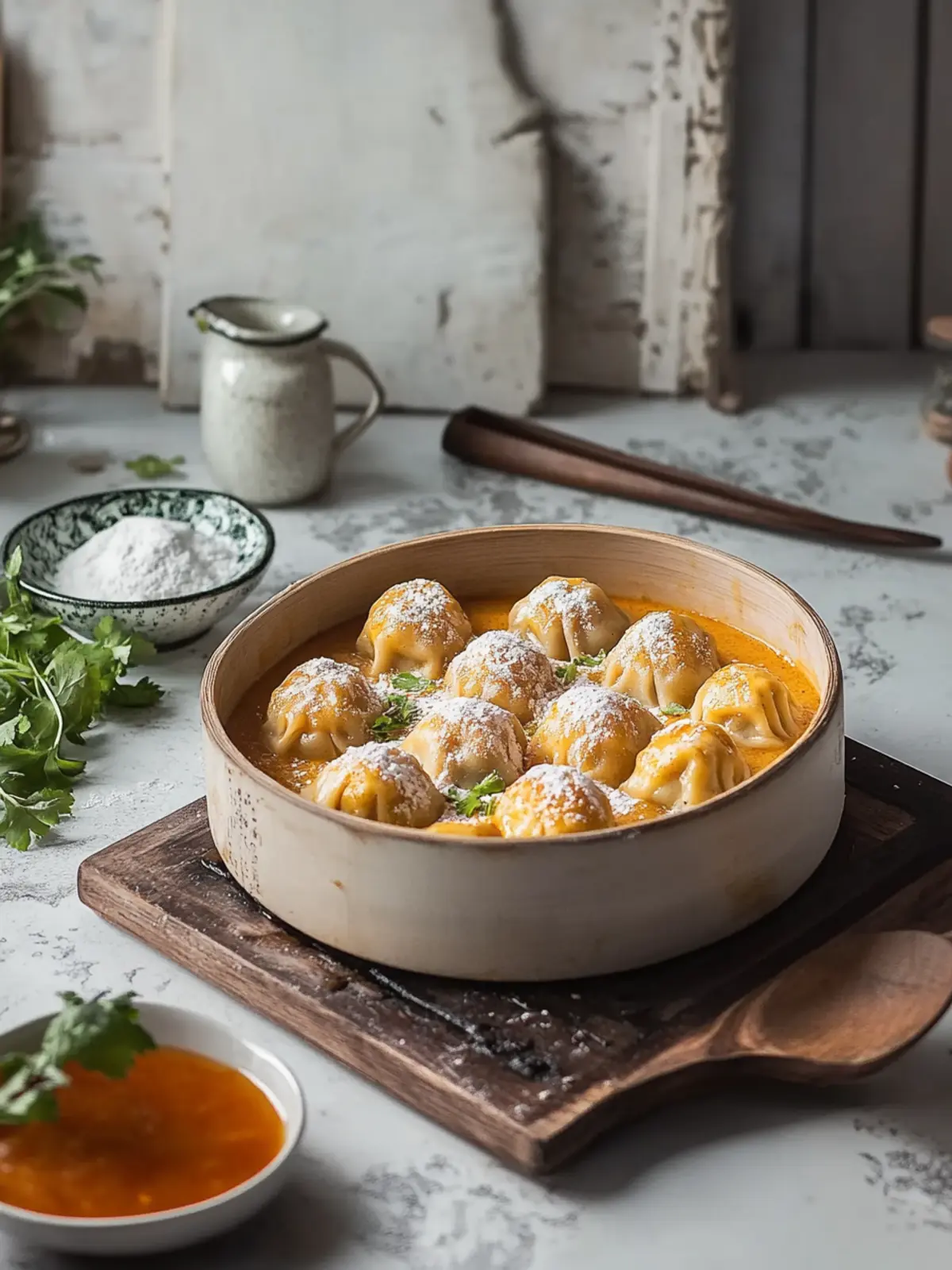 Quick and Customizable One-Pan Dumpling Bake Delight 2 Dumpling Bake