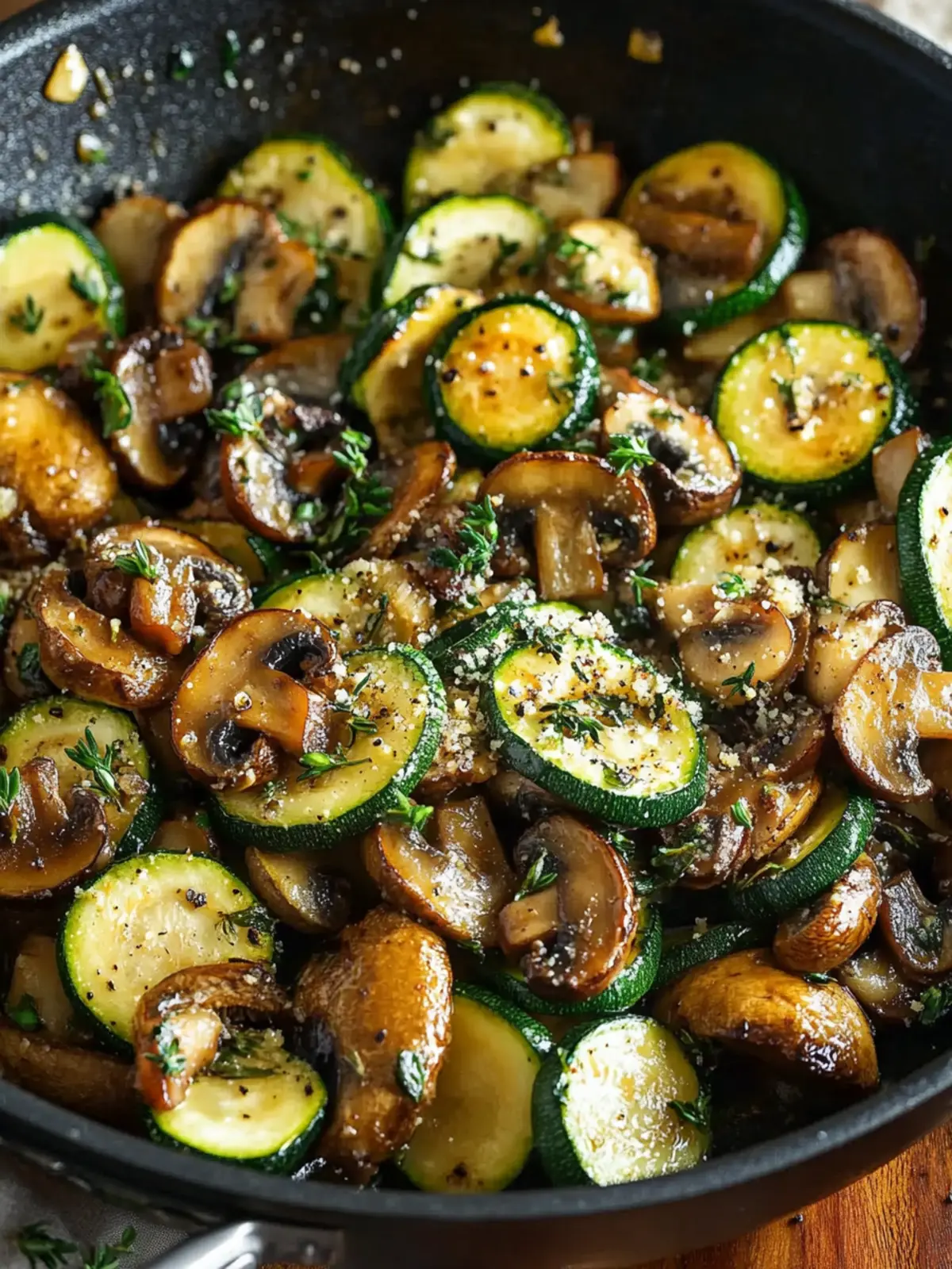 Savory Skillet Zucchini and Mushrooms in 25 Minutes 5 Skillet Zucchini and Mushrooms