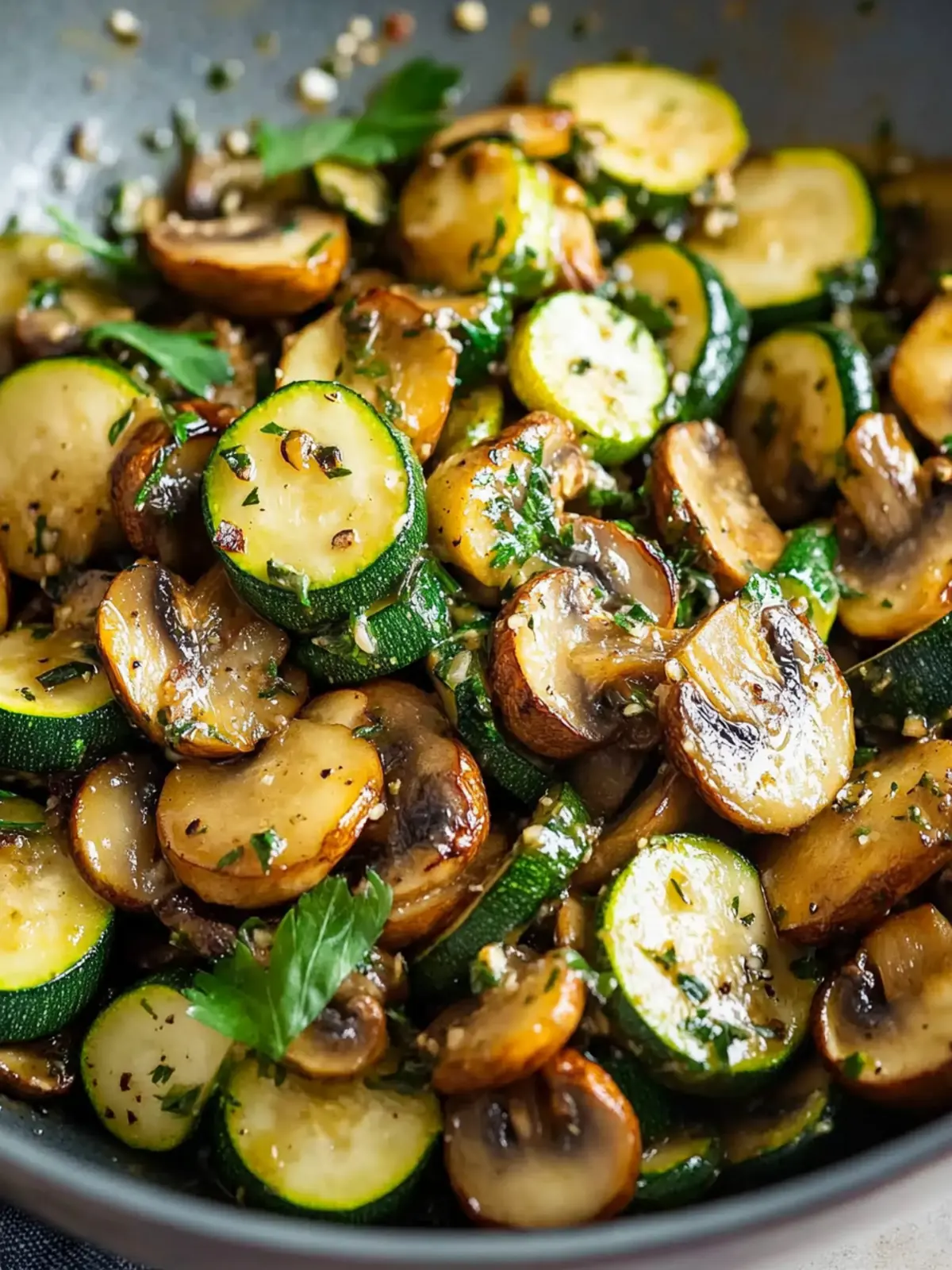 Savory Skillet Zucchini and Mushrooms in 25 Minutes 2 Skillet Zucchini and Mushrooms