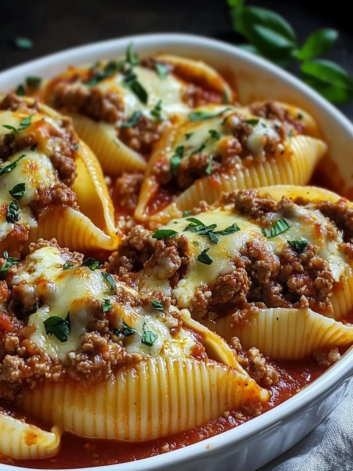 Irresistible Beef-Stuffed Shells with Creamy Ricotta Magic 3 Beef-Stuffed Shells with Creamy Ricotta