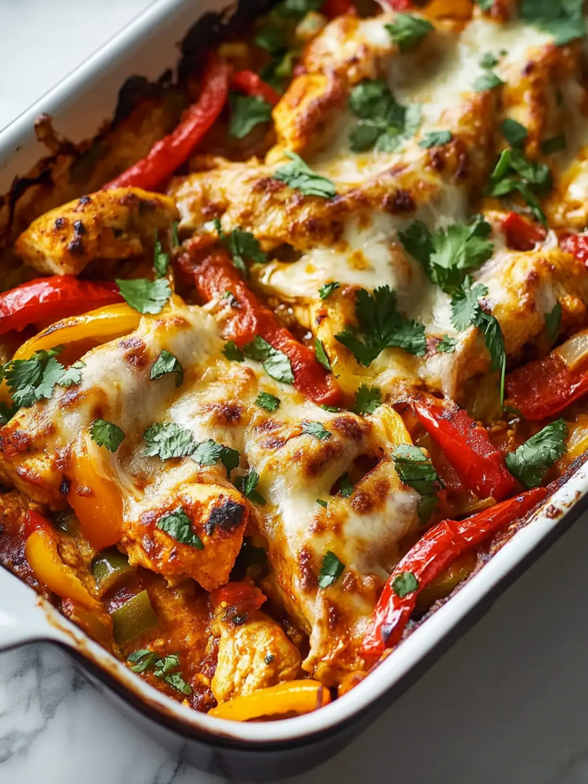 Baked Fajita Chicken Casserole: Easy Family Dinner Delight 4 Baked Fajita Chicken Casserole