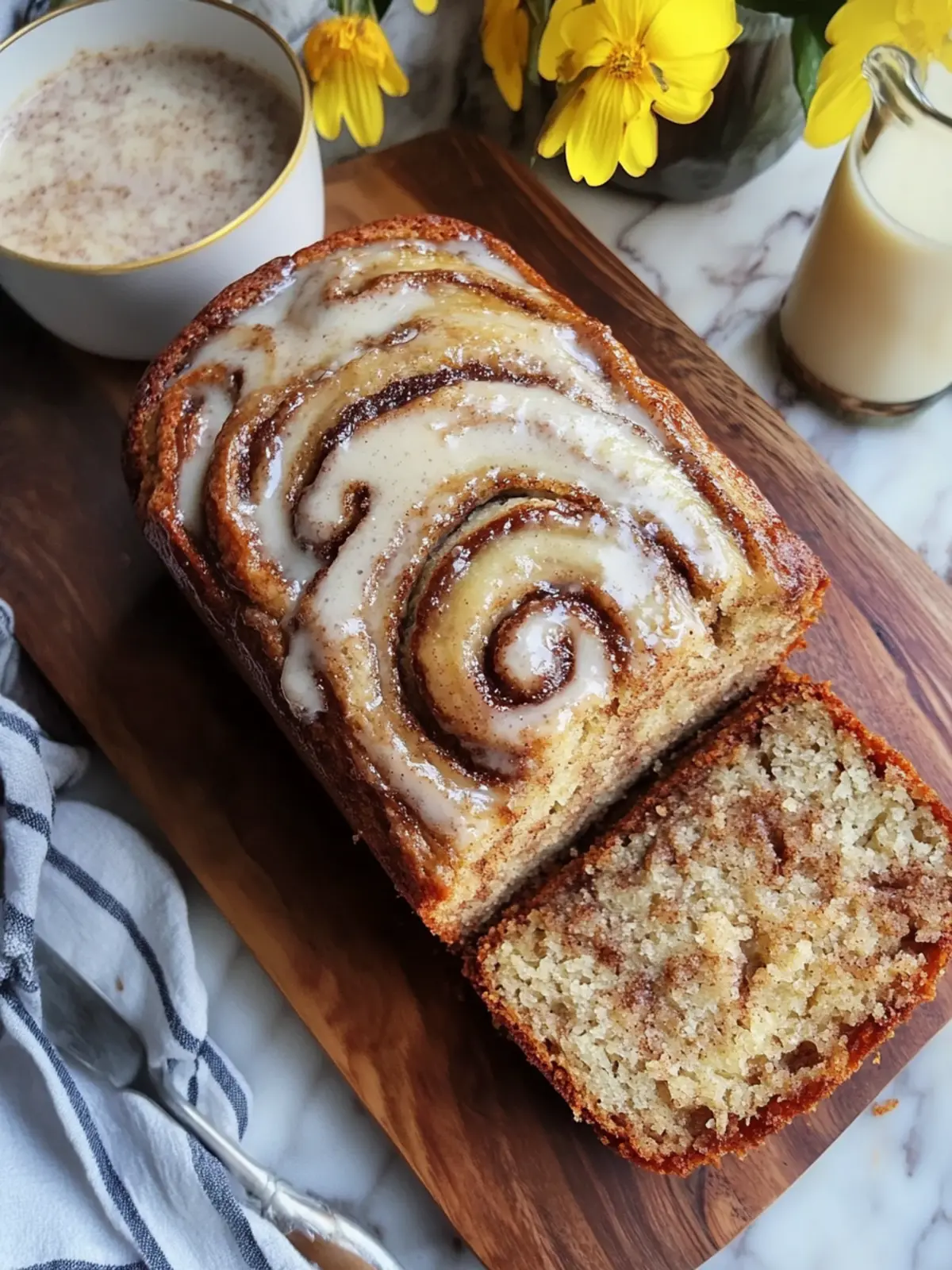 Cinnamon Roll Banana Bread: Vegan Delight in Every Slice 4 Cinnamon Roll Banana Bread