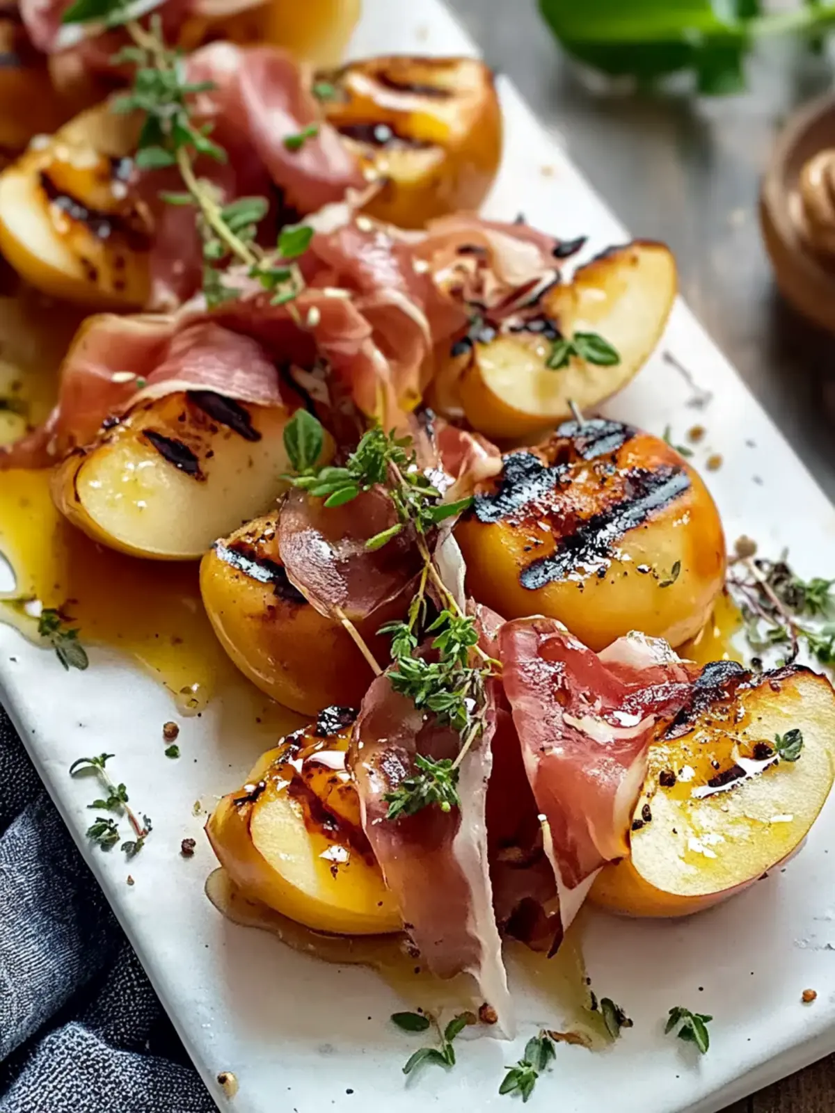 Grilled Apples with Prosciutto and Honey for a Sweet & Savory Treat 4 Grilled Apples with Prosciutto and Honey (Sweet & Savory)