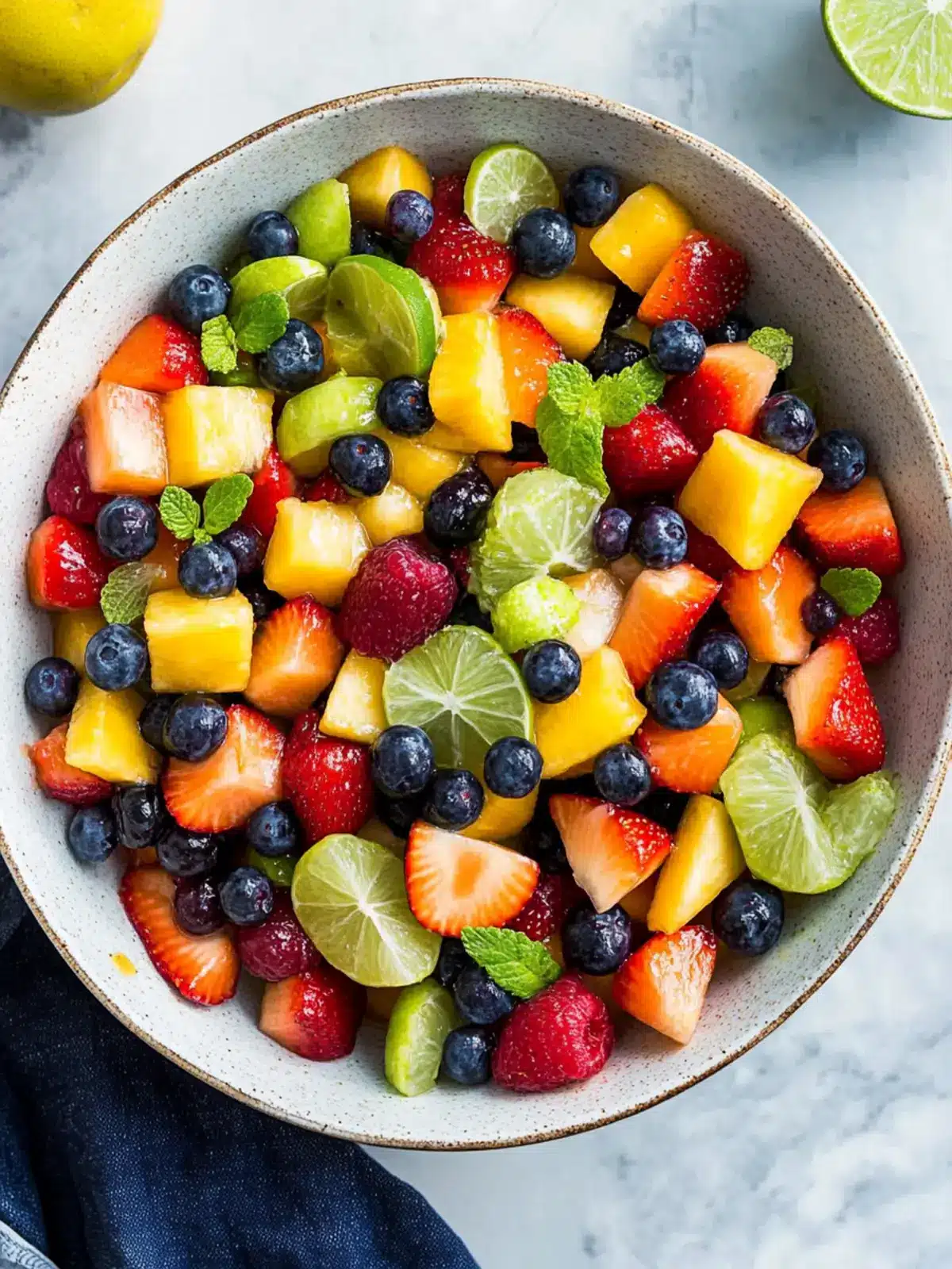 Honey Lime Rainbow Fruit Salad That's Bursting with Flavor 2 Honey Lime Rainbow Fruit Salad