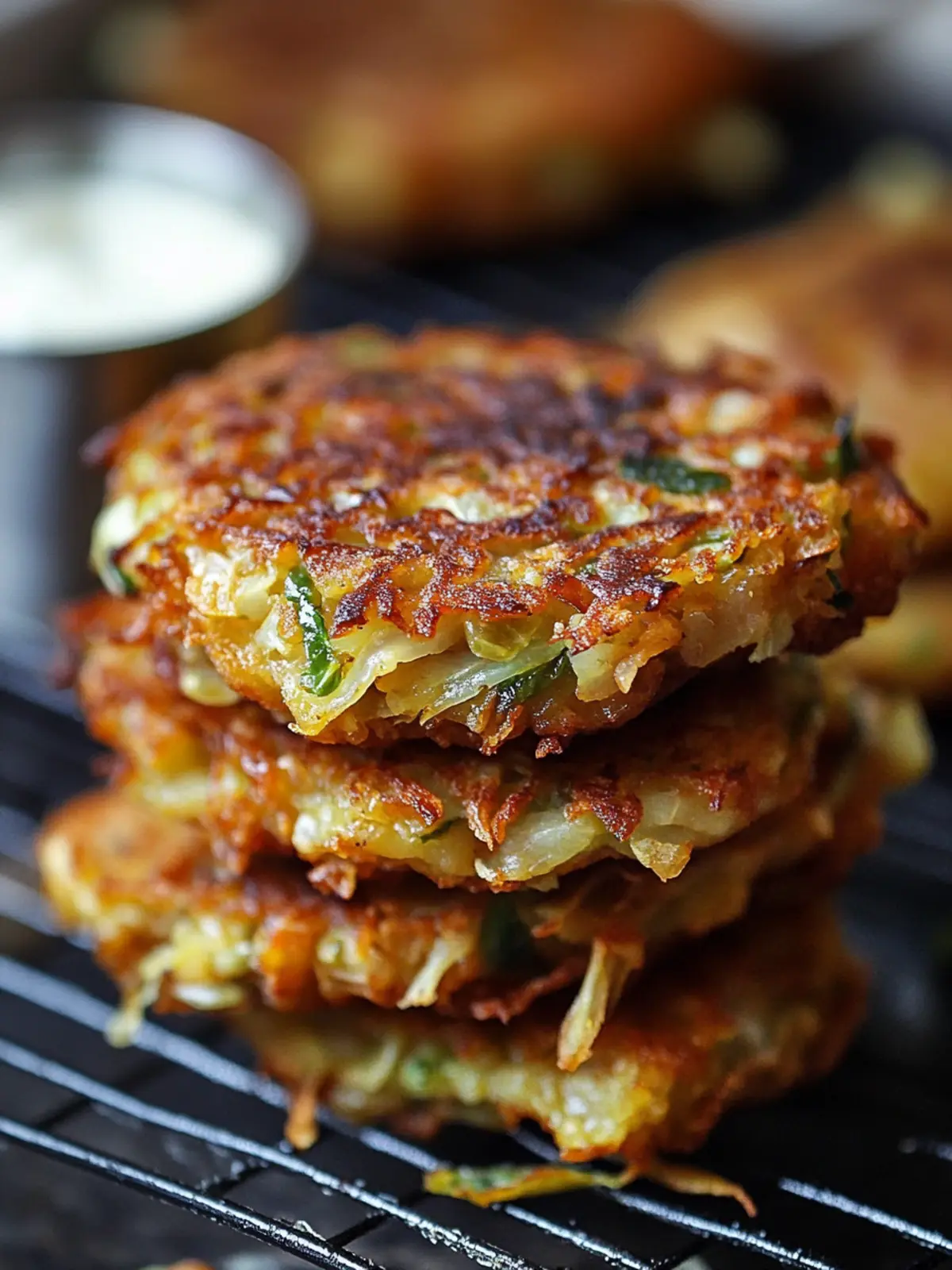 Crispy Cabbage Fritters: Fried or Baked for Perfect Flavor 2 Cabbage Fritters | Crispy Fried or Oven Baked Patties