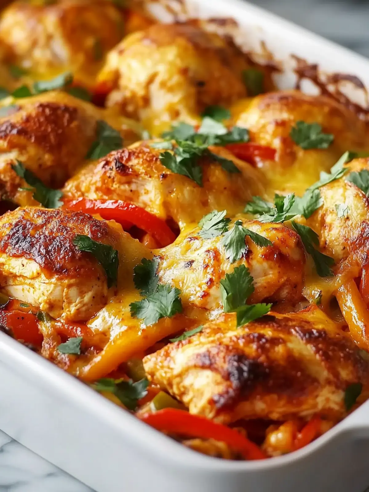 Baked Fajita Chicken Casserole: Easy Family Dinner Delight 2 Baked Fajita Chicken Casserole