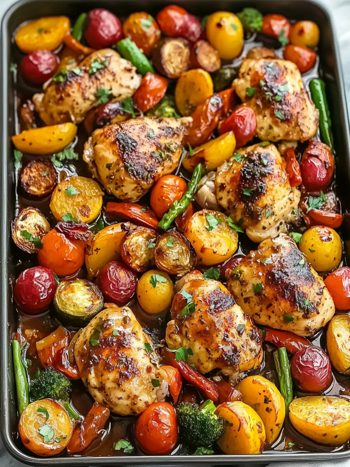 Balsamic Glazed Chicken and Veggies: Effortless Sheet Pan Delight 5 Balsamic Glazed Chicken and Veggies (Sheet Pan)