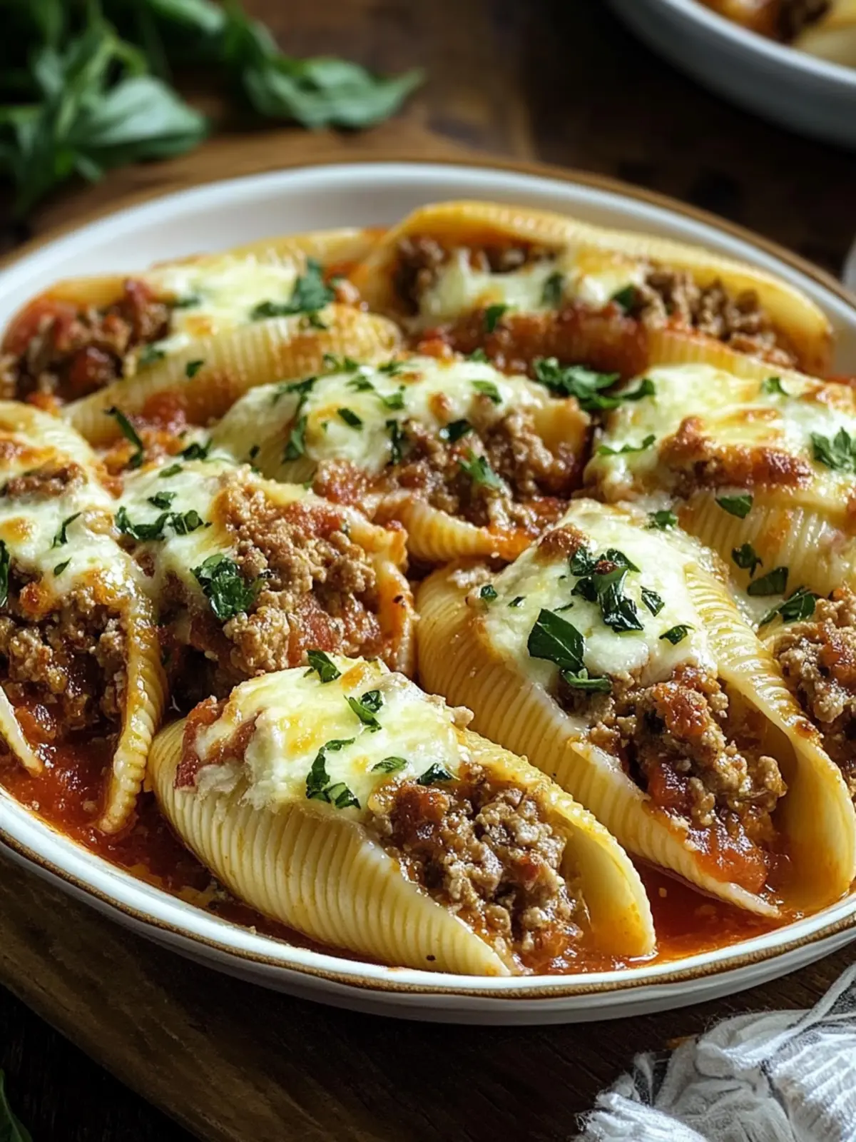 Irresistible Beef-Stuffed Shells with Creamy Ricotta Magic 5 Beef-Stuffed Shells with Creamy Ricotta