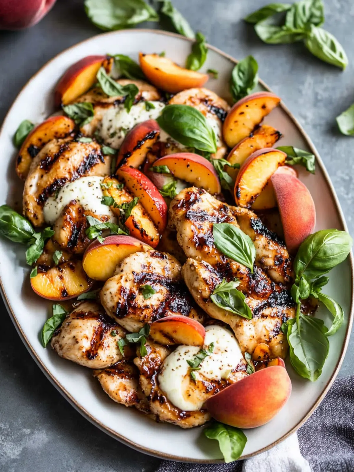 Peach Caprese Grilled Chicken for a Perfect Summer Feast 2 Peach Caprese Grilled Chicken
