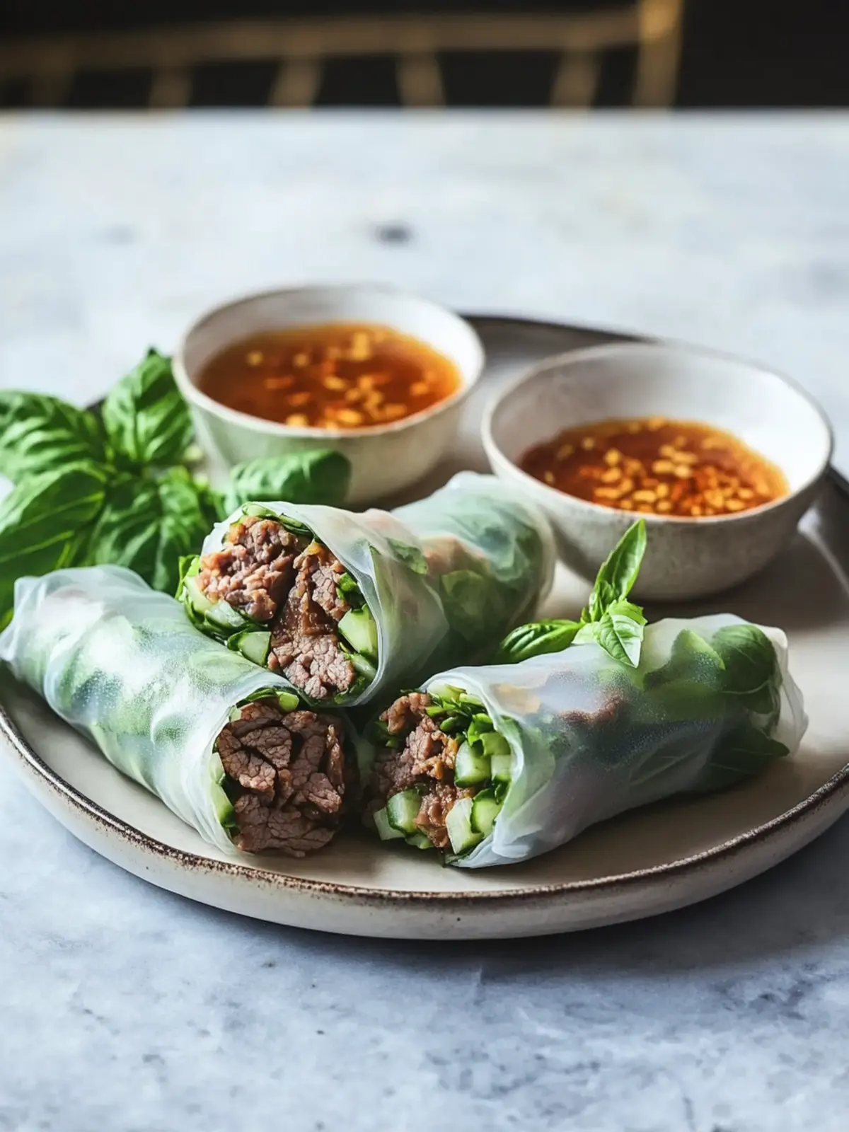 Delicious Easy Homemade Thai Basil Beef Spring Rolls Recipe 3 Easy Homemade Thai Basil Beef Spring Rolls
