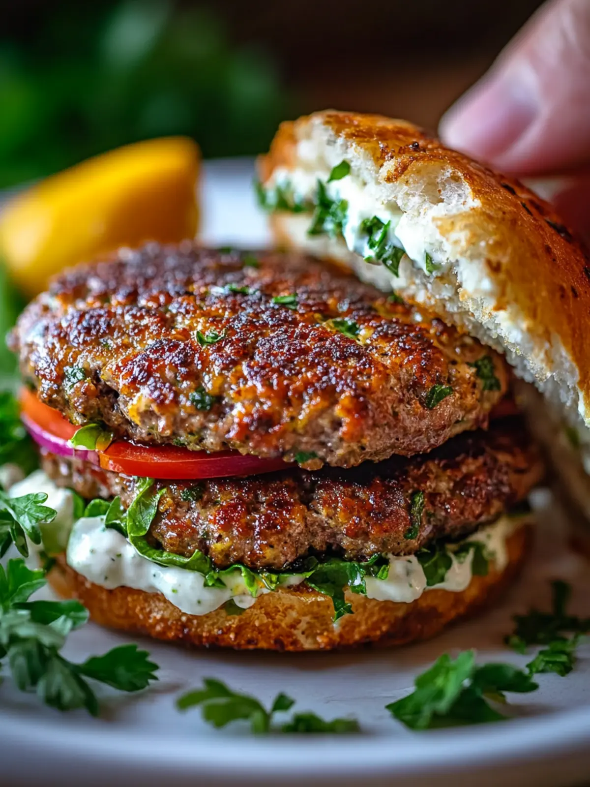 Juicy Greek Bifteki Burger Recipe Ready in 15 Minutes Flat 5 Juicy Greek Bifteki Burger Recipe in 15 Minutes Flat