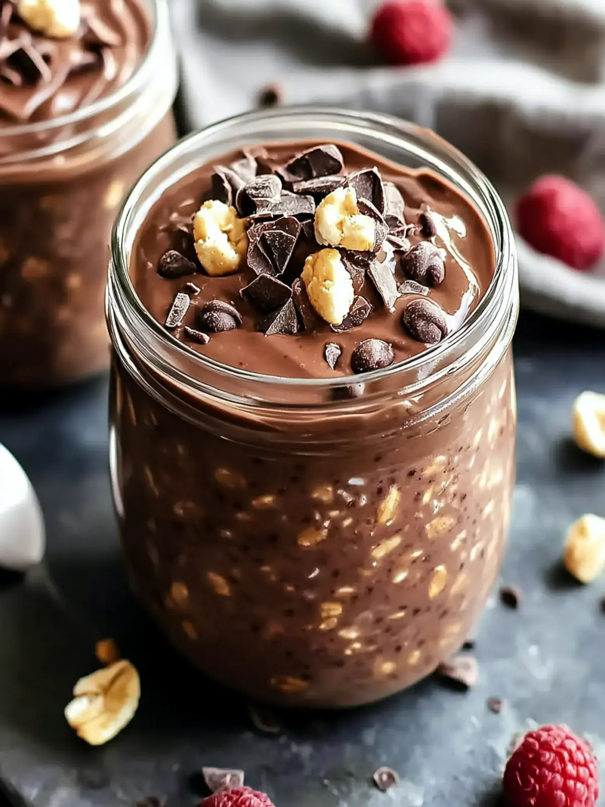 Chocolate Protein Overnight Oats for a Delicious Energy Boost 3 Chocolate Protein Overnight Oats
