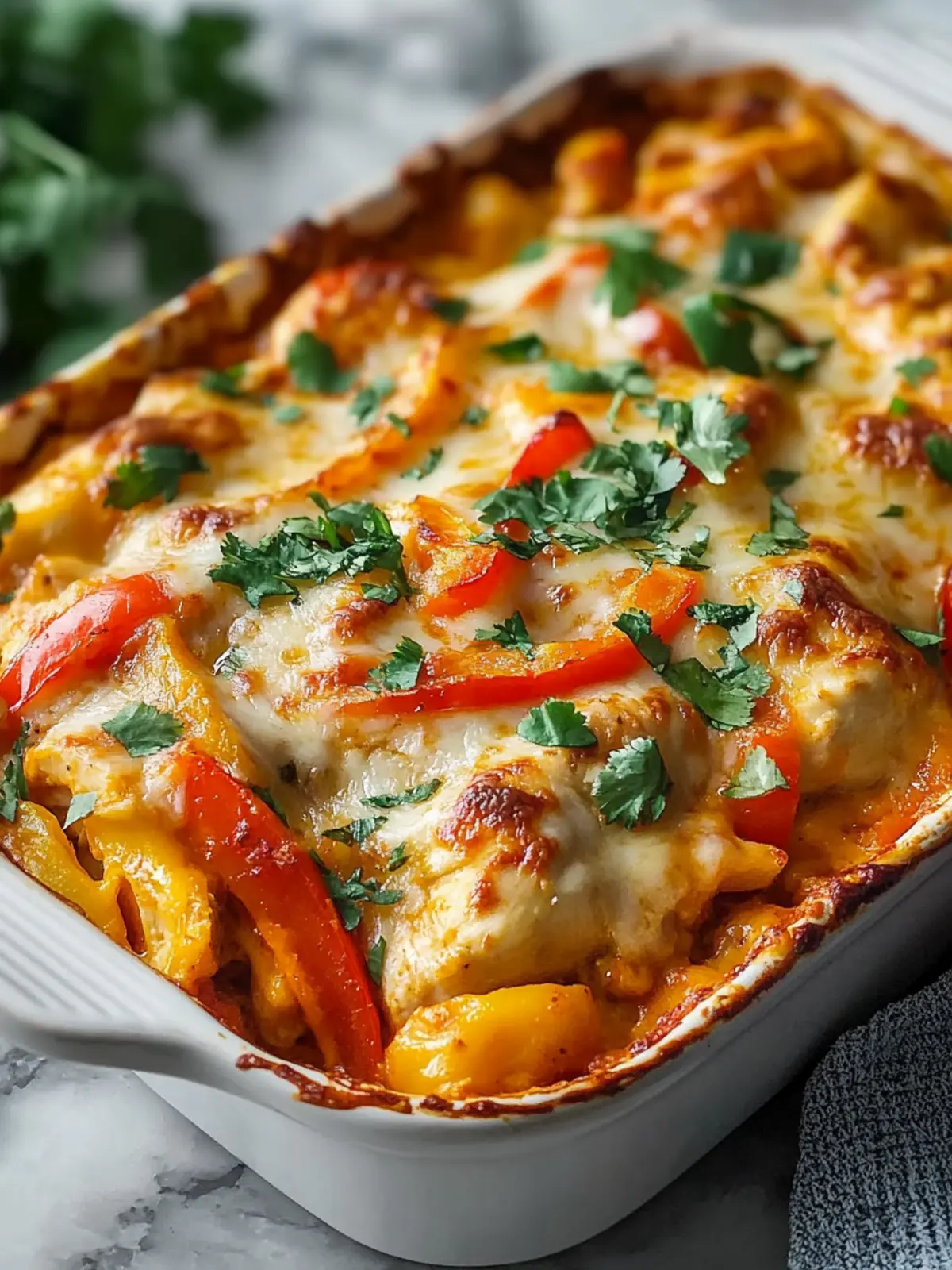 Baked Fajita Chicken Casserole: Easy Family Dinner Delight 5 Baked Fajita Chicken Casserole