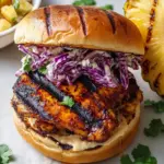 Jerk Chicken Sandwich with Grilled Pineapple Bliss 6 Jerk Chicken Sandwich with Grilled Pineapple and Coleslaw