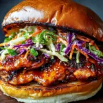 Savor the Flavor: Korean BBQ Chicken Sandwich with Cabbage Slaw 10 Korean BBQ Chicken Sandwich with Cabbage Slaw