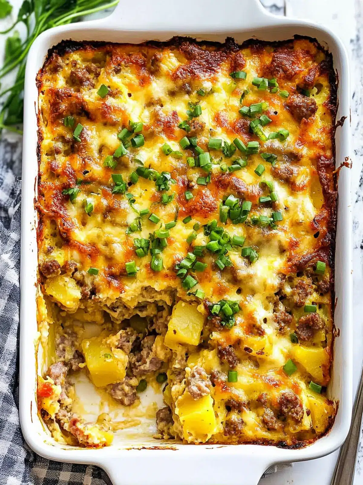 Sizzling Sausage Potato Breakfast Casserole for Busy Mornings 4 Sausage Potato Breakfast Casserole