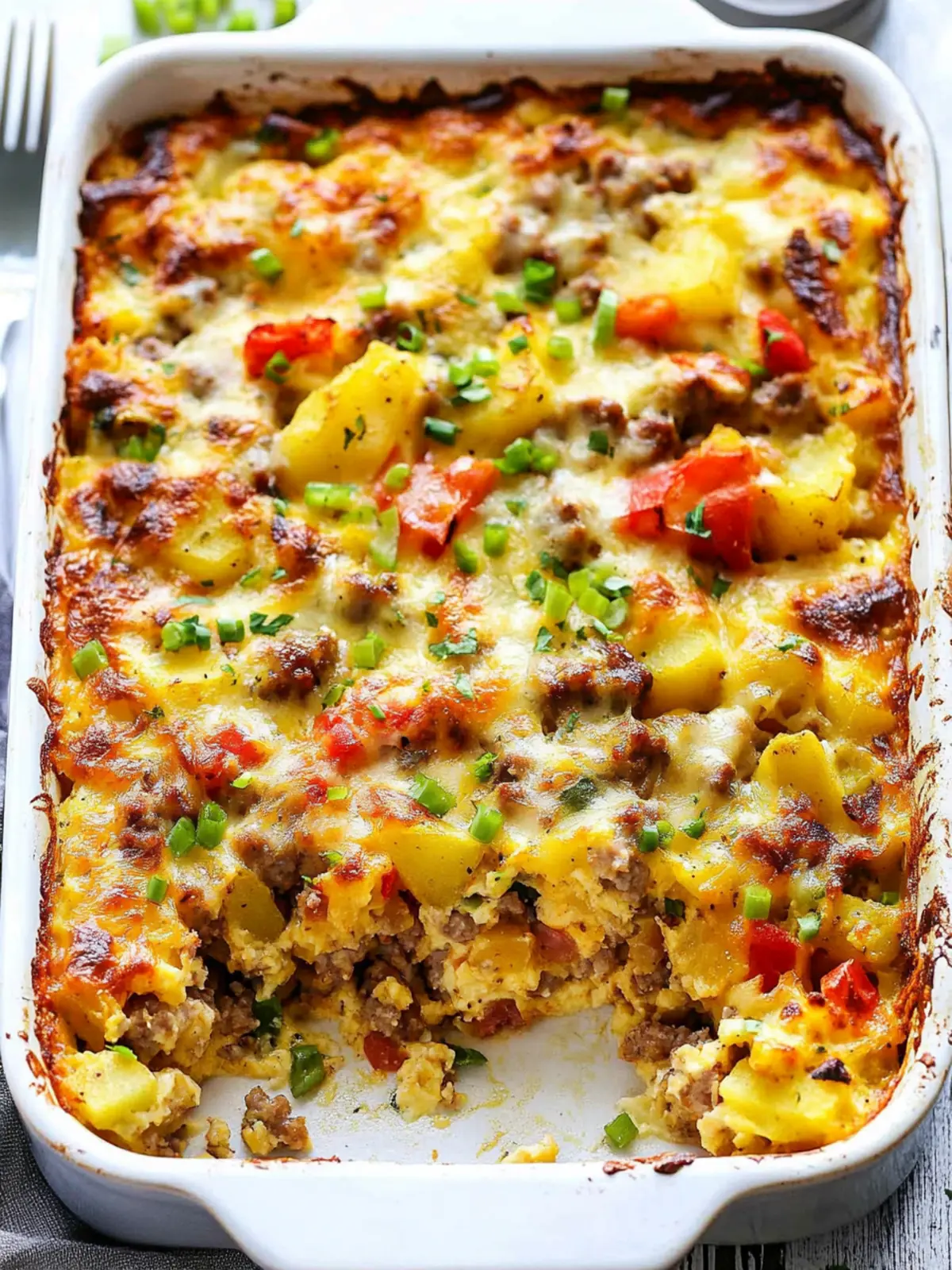 Sizzling Sausage Potato Breakfast Casserole for Busy Mornings 3 Sausage Potato Breakfast Casserole