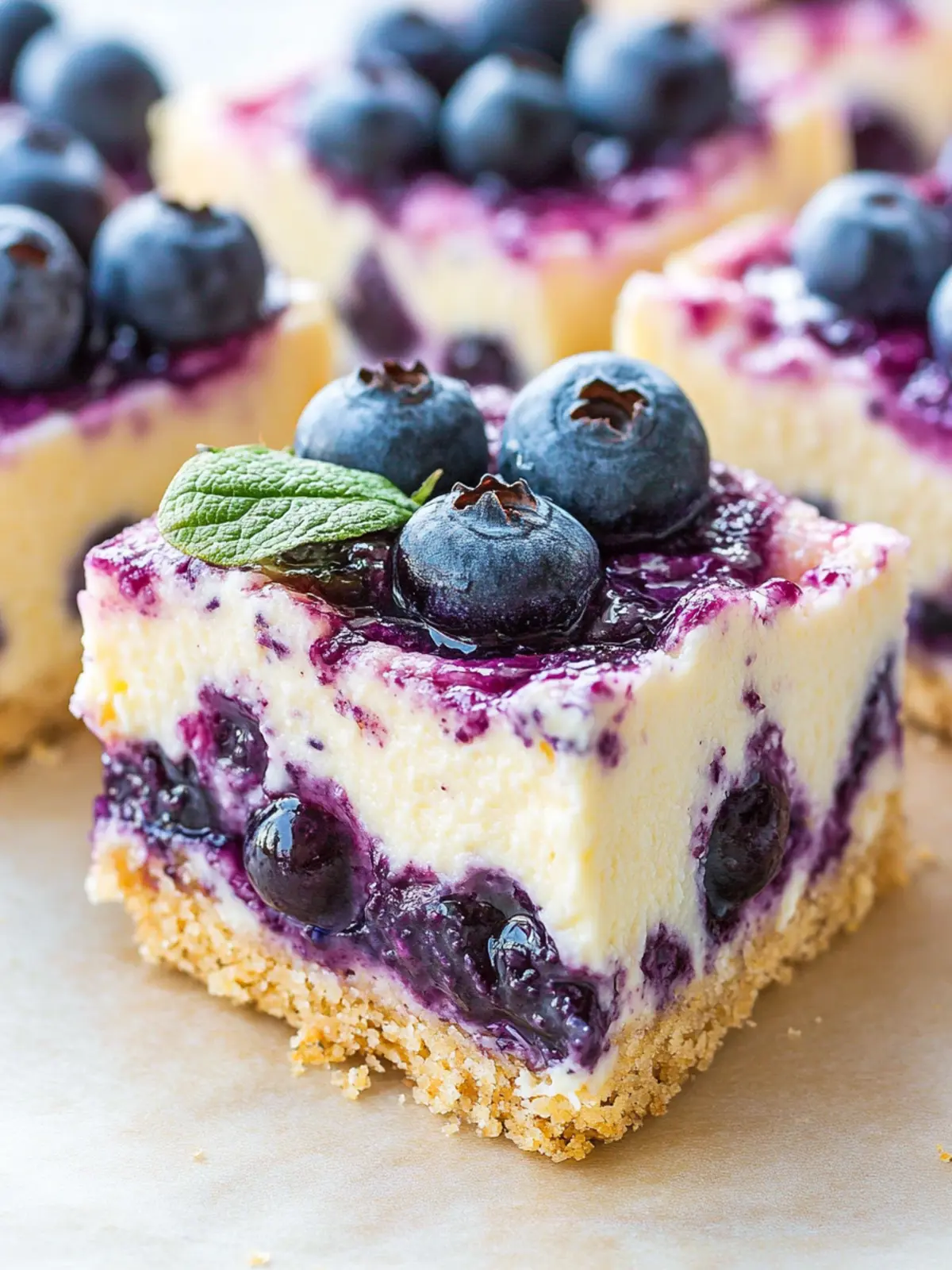 Delicious Easy Blueberry Cheesecake Bars Your Family Will Love 3 Easy Blueberry Cheesecake Bars