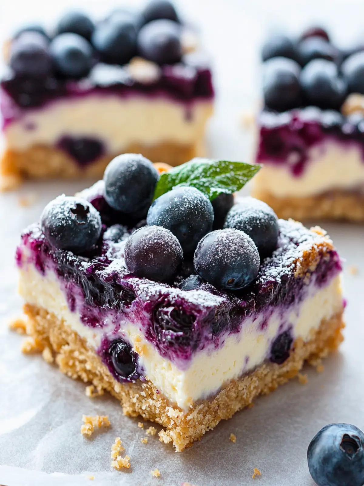 Delicious Easy Blueberry Cheesecake Bars Your Family Will Love 2 Easy Blueberry Cheesecake Bars