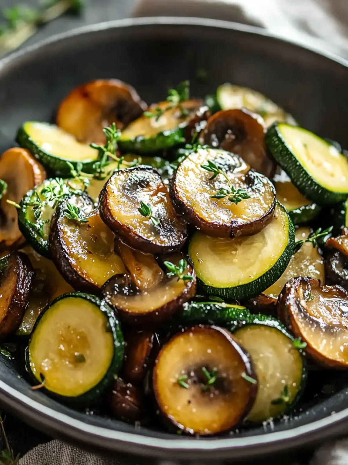 Sautéed Zucchini and Mushrooms: Quick, Flavorful Freshness 4 Sautéed Zucchini and Mushrooms