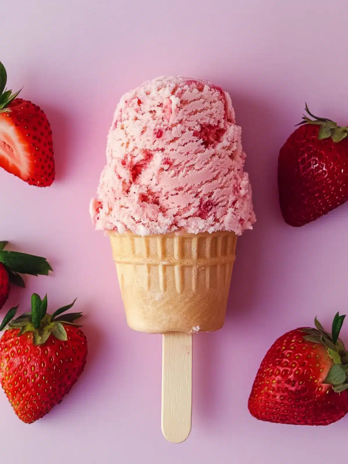 No Churn Strawberry Shortcake Ice Cream Bars You’ll Love 3 Strawberry Shortcake Ice Cream